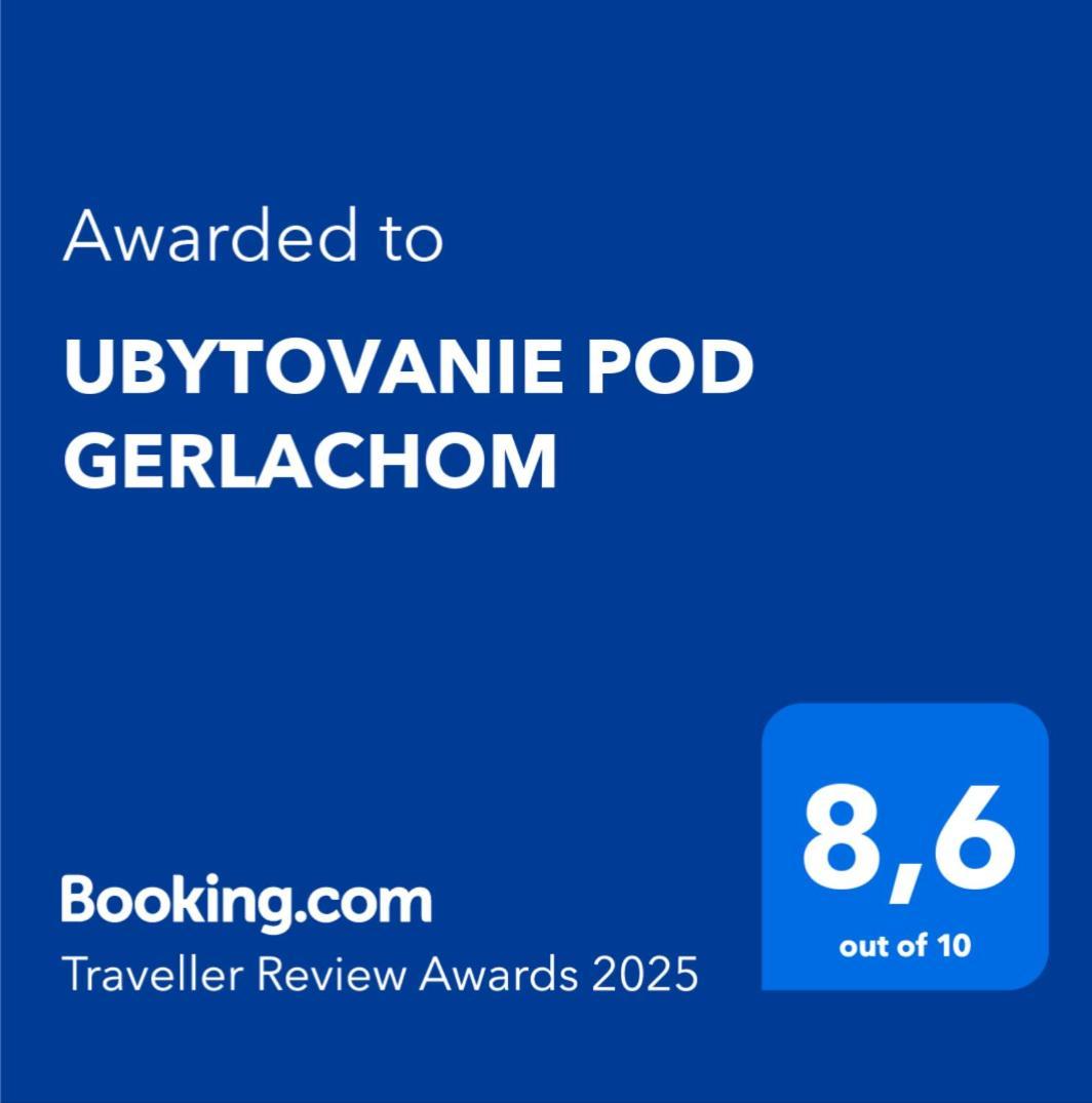 Ubytovanie Pod Gerlachom วิสโซเค ดาตรี ภายนอก รูปภาพ
